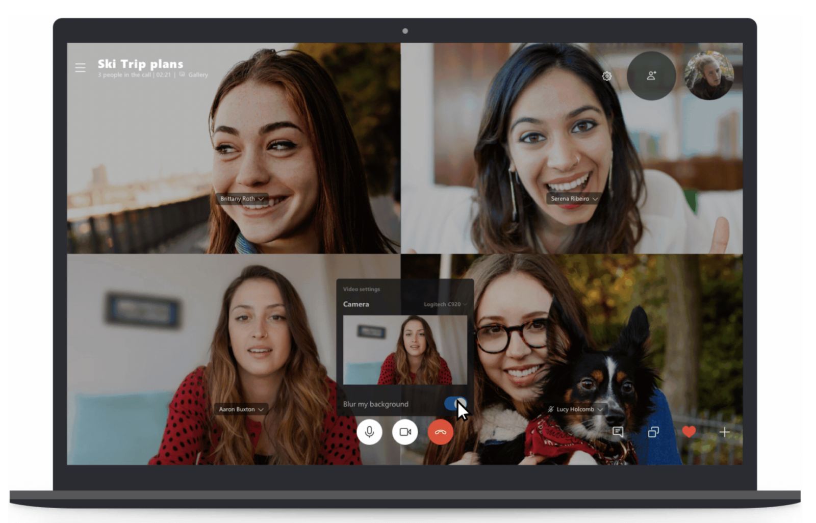 Blur background in Teams and Skype (Office 365 Features)
